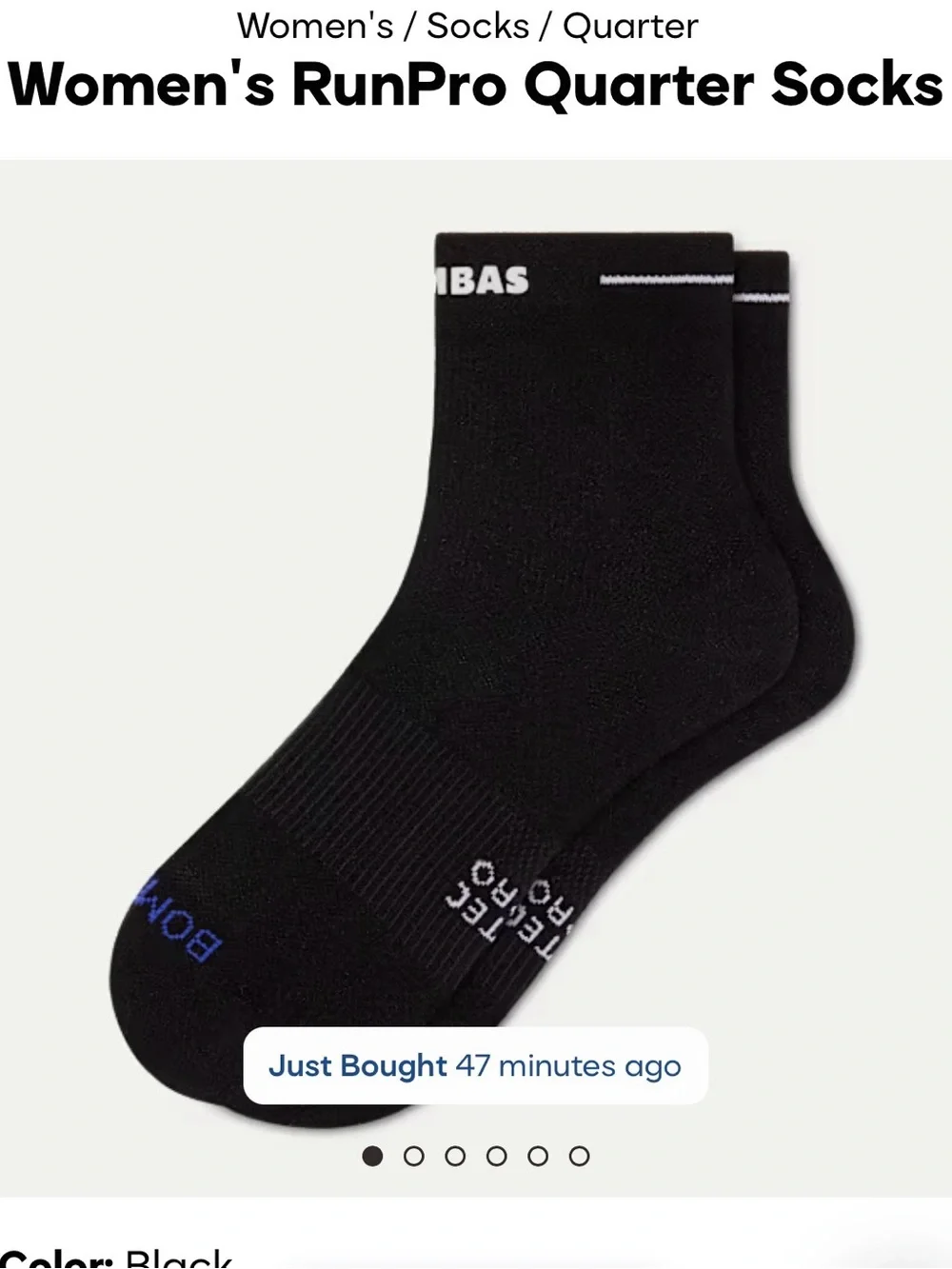 Bombas RunPro Athletic Socks - Lime, White, Black - 3 Pack